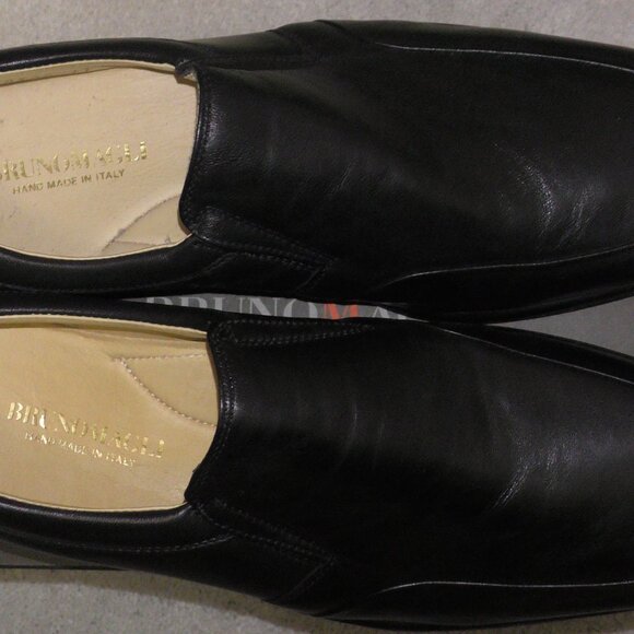 Bruno Magli Ashton Black Leather Loafers Mens 11 M Shoes Hand-Made in Italy main image 10